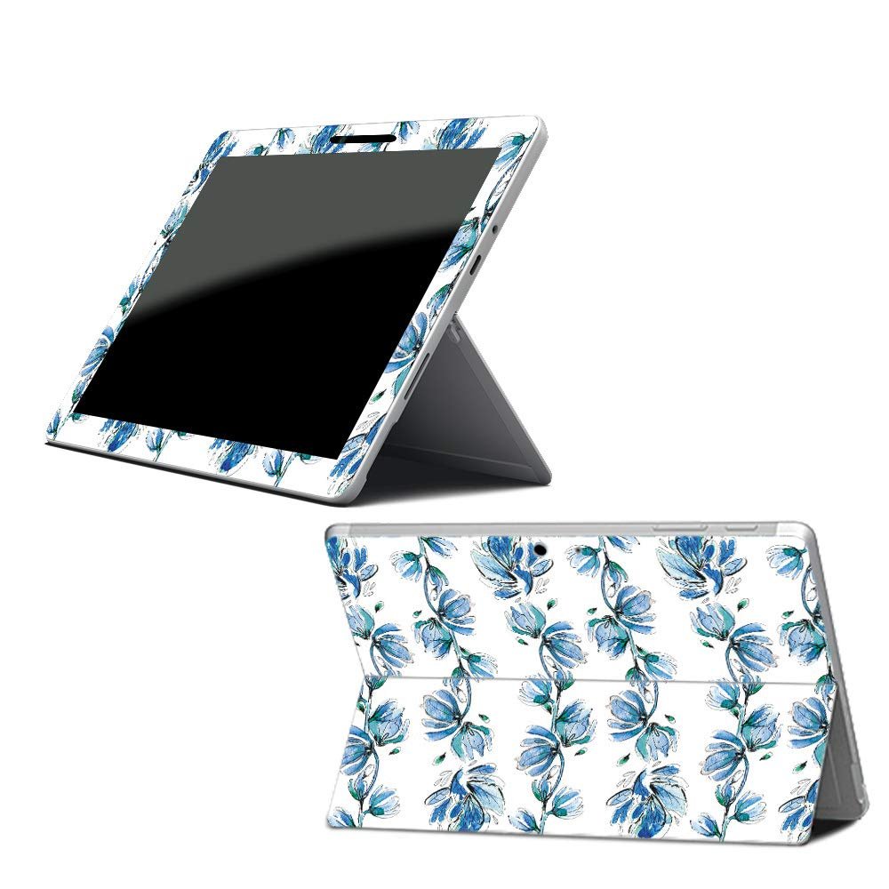 MightySkins Skin Compatible with Microsoft Surface Go - Blue Vines | Protective, Durable, and Unique Vinyl Decal wrap Cover | Easy to Apply, Remove, and Change Styles | Made in The USA