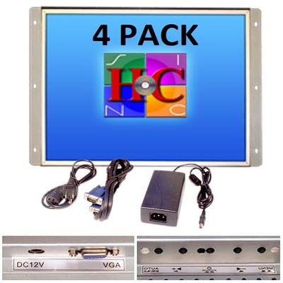 4 Pack, 19 Inch Arcade Game LED Monitor, Jamma Monitor MAME and Cocktail Game cabinets