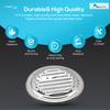 MARINE CITY Round Louvered Vent, 304 Grade Stainless Steel, 6 Inches, Durable and Weather-Resistant, for Roofing, Soffit Vents, Yachts, Caravan (Pack of 1) view 4