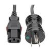 TRIPP LITE Hospital-Grade Computer Power Cord (Nema 5-15P to C13), Locking C13 Connector, 10A, 125V, 18AWG, 15 ft. (P006-L15-HG10) view 1