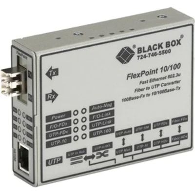 Black Box Corporation Modular Media Converter 10BT/100BASETX to 100BASE-FX SM LC