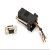 Black Box Corporation Modular Adapter KIT DB9F to RJ45F W/THUMBSCREWS Black view 1