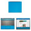 Decalrus - Protective Decal for HP Envy X360 13M-AG0001DX (13.3" Screen) Laptop LITE Blue Carbon Fiber Skin Skins Decal wrap CFhpENVY13M_AG0001dxLiteBlue view 1