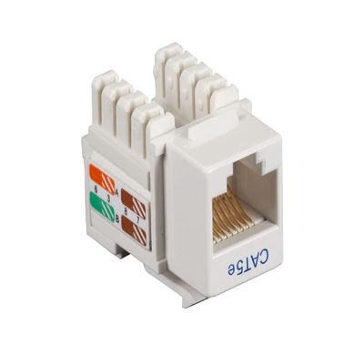 Black Box CAT5E Keystone Jack UNSHIELDED RJ45 WH