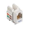 Black Box CAT5E Keystone Jack UNSHIELDED RJ45 WH view 1