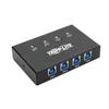 Tripp Lite 4 Port USB Switch, USB 3.0 Peripheral Switch, SuperSpeed 5 Gbps, Black, 3 Year Warranty (U359-004) view 1