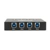 Tripp Lite 4 Port USB Switch, USB 3.0 Peripheral Switch, SuperSpeed 5 Gbps, Black, 3 Year Warranty (U359-004) view 4