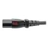 TRIPP LITE Standard Computer Power Cord (NEMA 5-15P to C13 Power Cord), Locking C13 Connector, 10A, 125V, 18AWG, 10 ft. (P006-L10) view 4