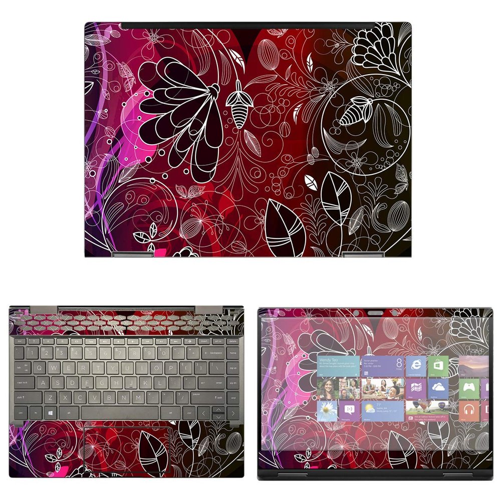 Decalrus - Protective Decal Heart Skin Sticker for HP Envy X360 13M-AG0001DX (13.3" Screen) case Cover wrap HPenvy13M_AG0001dx-104