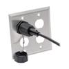 Tripp Lite RJ45 Bulkhead Wall Plate, 4 Cutout, Industrial, Metal - Stainless Steel, IP44, Double Gang, TAA (N206-FP04-IND) view 3