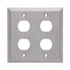 Tripp Lite RJ45 Bulkhead Wall Plate, 4 Cutout, Industrial, Metal - Stainless Steel, IP44, Double Gang, TAA (N206-FP04-IND) view 4