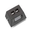 Black Box Corporation 2-Port Black Modular FURNITUREWALLPLATE view 1