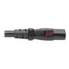 Tripp Lite Computer Power Cord (NEMA 5-15P to C13 Power Cord), Heavy Duty, Locking C13 Connector, 15A, 125V, 14AWG, 6 ft. (P007-L06), Black view 3
