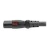 Tripp Lite Computer Power Cord (NEMA 5-15P to C13 Power Cord), Heavy Duty, Locking C13 Connector, 15A, 125V, 14AWG, 6 ft. (P007-L06), Black view 4