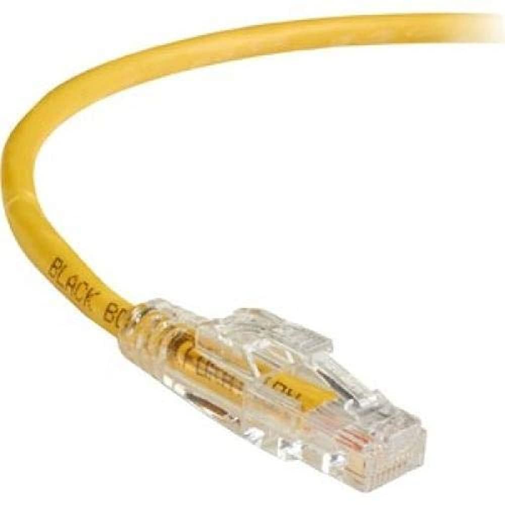 Black Box Corporation 25FT Yellow CAT6 550MHZ Patch Cable UTP cm Locking SNAGLESS
