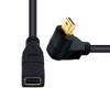Duttek 90 Degree Mini DisplayPort Extension Cable 1ft/30cm, UP Angled Mini Displayport Male to Female Cable for iMac & LED Cinema Display view 2