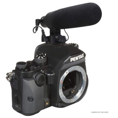 Advanced Super Cardioid Microphone for Pentax KP (Stereo/Shotgun) with Dead Cat Wind Muff