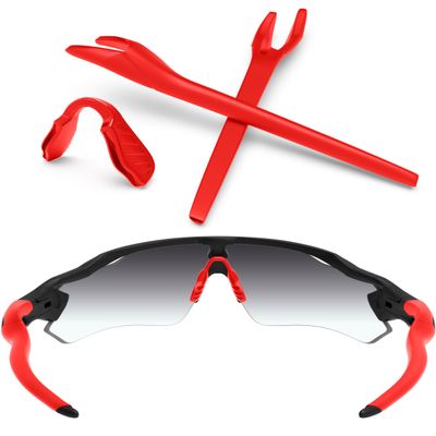 ToughAsNails Red Replacement Ear Socks and Nose Pads for Oakley Radar EV Path OO9208/OO9275/Radar EV Pitch OO9211