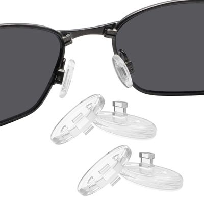 BLAZERBUCK Clear Replacement Nose Piece Pads for Oakley Plaintiff OO4057 | Plaintiff Squared OO4063 Sunglass - 2 Pairs