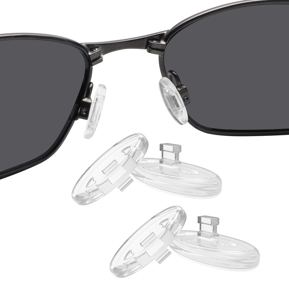 BLAZERBUCK Clear Replacement Nose Piece Pads for Oakley Plaintiff OO4057 | Plaintiff Squared OO4063 Sunglass - 2 Pairs