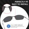 BLAZERBUCK Clear Replacement Nose Piece Pads for Oakley Plaintiff OO4057 | Plaintiff Squared OO4063 Sunglass - 2 Pairs view 3
