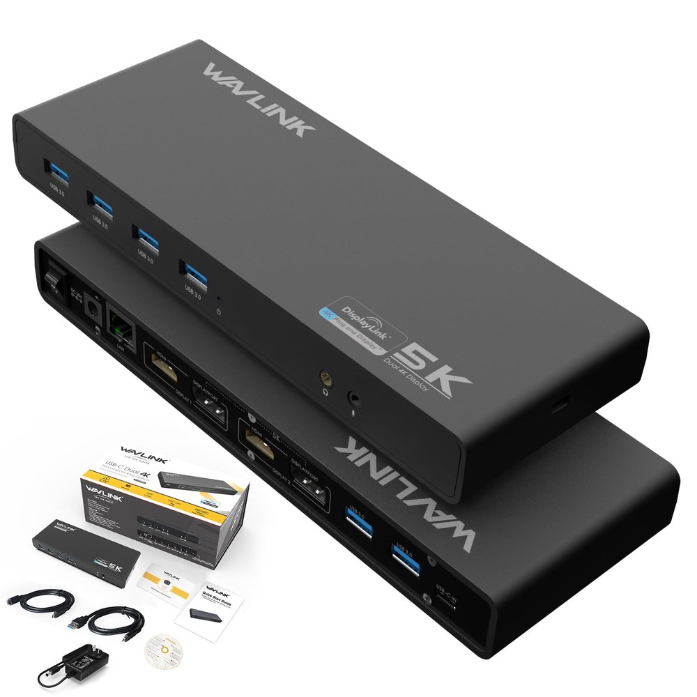 Wavlink Universal USB-C/USB 3.0 Ultra 5K Laptop Docking Station
