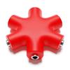 ExcelValley - Mono Patch Cable Splitter - TS 3.5mm 1/8" - Modular Synth Eurorack [Red] view 3