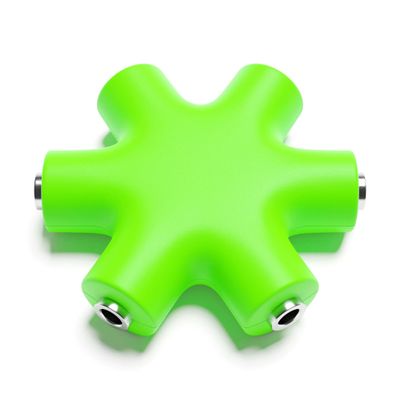 ExcelValley - Mono Patch Cable Splitter - TS 3.5mm 1/8" - Modular Synth Eurorack [Green]