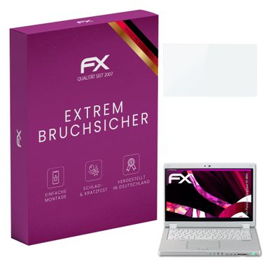 atFoliX Plastic Glass Protective Film compatible with Panasonic Toughpad CF-MX4, 9H Hybrid-Glass FX Screen Protector