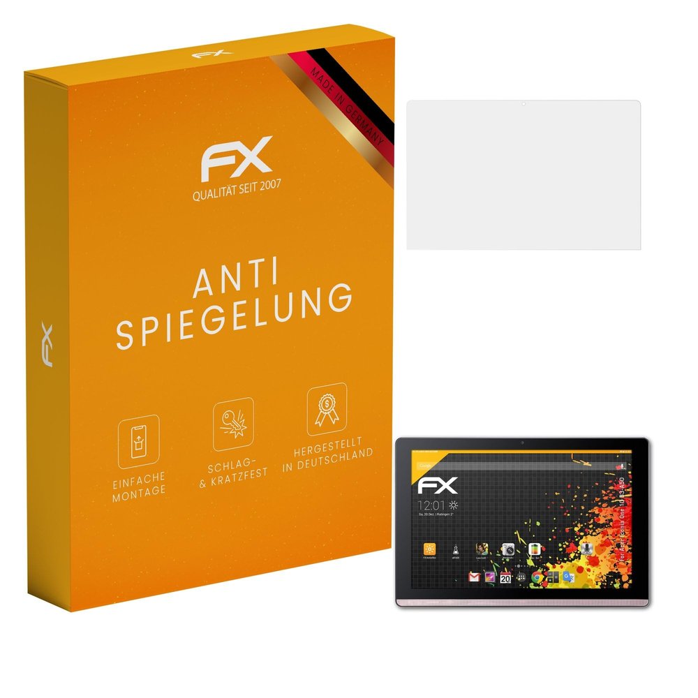 atFoliX Screen Protector compatible with Acer Iconia One 10 B3-A50 Screen Protection Film, anti-reflective and shock-absorbing FX Protector Film (2X)