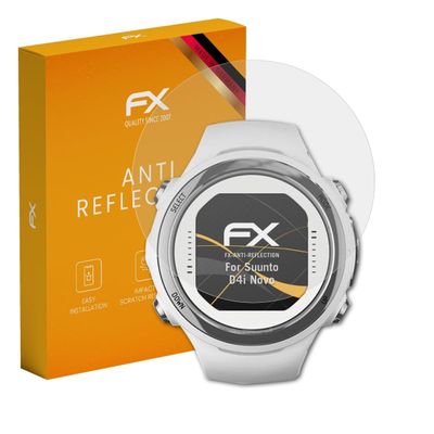 atFoliX Screen Protector compatible with Suunto D4i Novo Screen Protection Film, anti-reflective and shock-absorbing FX Protector Film (3X)