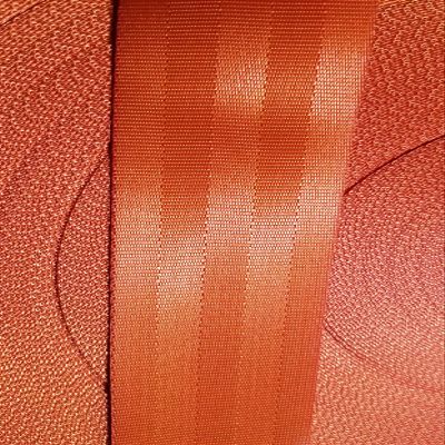 MTP 2" x 5/10 Yards Seat-Belt Black/red/Yellow/Green/Yellow/Blue Polyester Webbing Strap Repair 3 Panel 2500 lbs Heavy Duty Backpack (5 Yards, Orange)