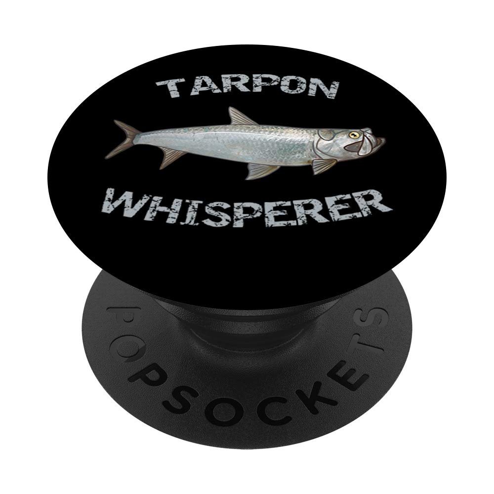 Tarpon Whisperer | Tarpon Fishing PopSockets PopGrip: Swappable Grip for Phones & Tablets
