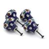 Polmedia Polish Pottery Set of 4 Drawer Pull Knobs 1-1/2 inch - Mosquito Pattern Handmade in Boleslawiec Poland by Ceramika Artystyczna + Certificate of Authenticity view 4