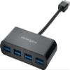 Kensington USB 3.0 4-Port Hub, Transfer speeds up to 5Gbps - Plug and Play Installation, HP, Dell, Windows, MacBook Compatible view 1