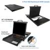 1U Rack Mount KVM Console Built-in 8 Port VGA KVM Switch, 19" Rackmount Monitor Keyboard Touchpad, OSD/Hotkey/Button Switch,1280X1024@60Hz 5:4 Ratio, Incl. Cables,Compatible with Windows,Linux,Mac,Sun view 2