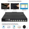 1U Rack Mount KVM Console Built-in 8 Port VGA KVM Switch, 19" Rackmount Monitor Keyboard Touchpad, OSD/Hotkey/Button Switch,1280X1024@60Hz 5:4 Ratio, Incl. Cables,Compatible with Windows,Linux,Mac,Sun view 3