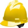 Bullard Standard Low Profile Slotted Hard Hat with 4 Pt Ratchet Suspension, Yellow view 1
