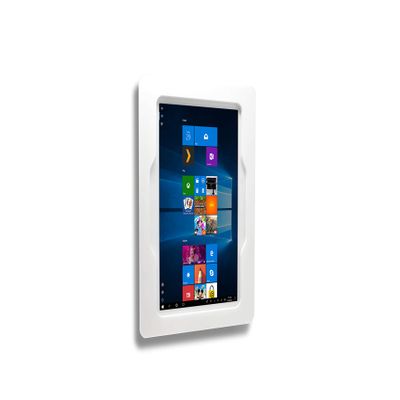 TABcare Security Anti-Theft Acrylic Case for MS Surface Go 1/2/3/4 as Kiosk, POS, Store, Show Display. Configured as VESA, Wall Mount, Desktop Stand (White, Wall Mount)