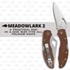 Byrd by Spyderco Meadowlark 2 Lightweight Folding Pocket Knife with 2" 8Cr13MoV and FRN Handle - EDC Knife for Men and Women, Perfect for Hunting, Tactical, Camping, Survival - PlainEdge - BY04PBN2 view 2