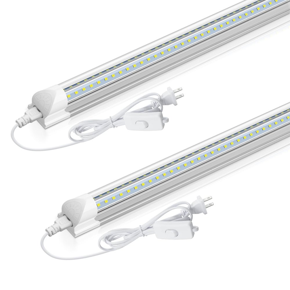 CNSUNWAY 2FT LED Shop Light, 22W 3300LM 5000K, V-Shape T8 LED Lights