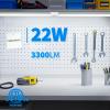 CNSUNWAY 2FT LED Shop Light, 22W 3300LM 5000K, V-Shape T8 LED Lights view 4