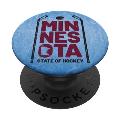 Minnesota State Of Hockey On Blue Ice