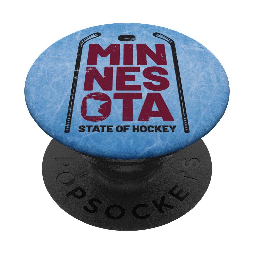 Minnesota State Of Hockey On Blue Ice