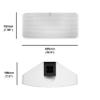 Bluesound Pulse 2i Wireless Multi-Room Smart Speaker with Bluetooth - White - Compatible with Alexa and Siri view 3