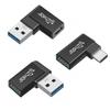 chenyang 3 Pack USB 3.0 Adapter,USB A to USB A/USBC 90 Degree Angled OTG Converter Support External Devices, Data Transfer and Charging view 1