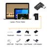 chenyang 3 Pack USB 3.0 Adapter,USB A to USB A/USBC 90 Degree Angled OTG Converter Support External Devices, Data Transfer and Charging view 3