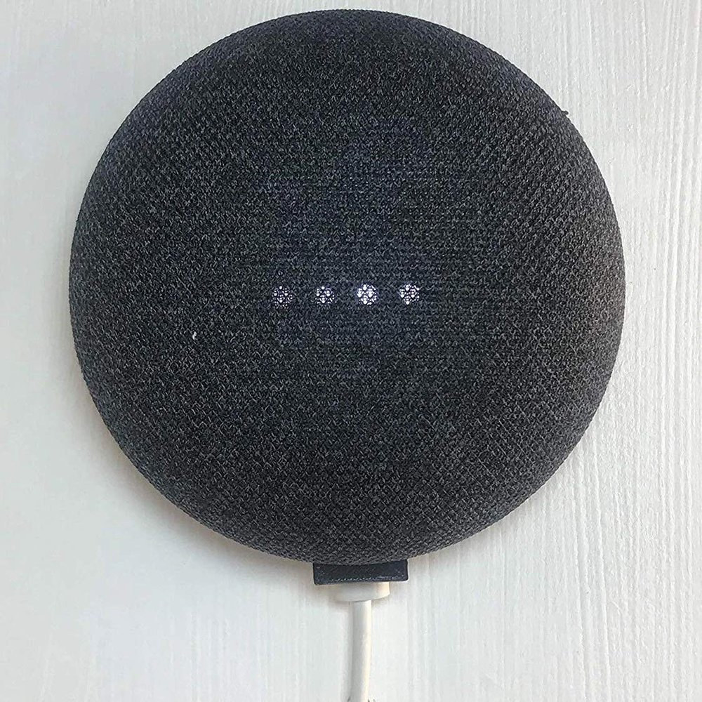 3D Cabin Google Home Mini Hidden Wall Bracket : White Black