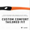 ToughAsNails Orange Replacement Ear Socks for Oakley Radar Path/Radar Edge/Radar Range/Radar Pitch/Radar XL Sunglasses view 4