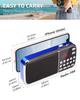 PRUNUS J189 Mini Bluetooth AM FM Radio, TF Card/USB/AUX Playback with Bass view 2